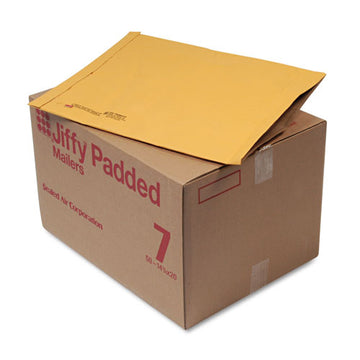 Sealed Air Jiffy Padded Mailer, #7, Paper Lining, Fold Flap Closure, 14.25 X 20, Natural Kraft, 50-carton freeshipping - TVN Wholesale